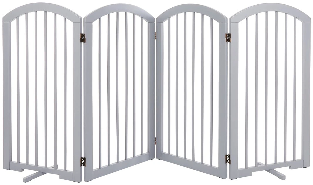 Frisco Arch 4-Panel Solid Wood Dog Gate 5 Frisco Arch 4-Panel Solid Wood Dog Gate - Image 3