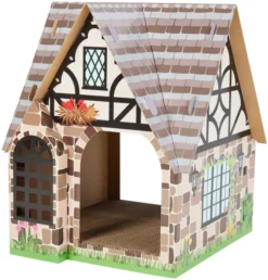 Frisco Tudor House Cardboard Cat House
