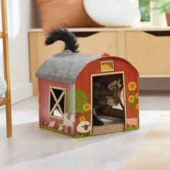 Frisco Barn Cardboard Cat House -FRISCO Sales 308825 PT3. SY630 V1642099018