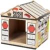 Frisco Sushi Shop Cardboard Cat House