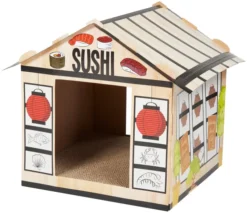 Frisco Sushi Shop Cardboard Cat House