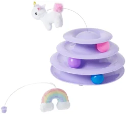 Frisco Unicorn & Rainbow Cat Tracks Cat Toy with Catnip
