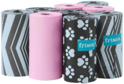 Frisco Pink, Black & Gray Assorted Solid & Printed Poop Bags, 270 Count