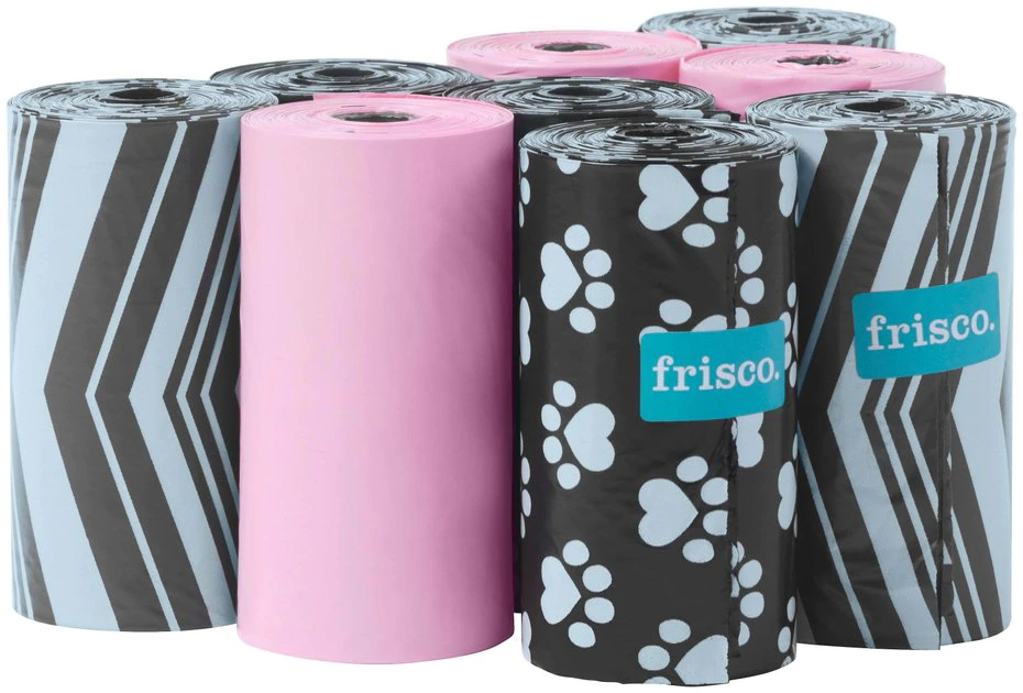 Frisco Pink, Black & Gray Assorted Solid & Printed Poop Bags, 270 Count 3 Frisco Pink, Black & Gray Assorted Solid & Printed Poop Bags, 270 Count