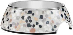 Frisco Terrazzo Design Stainless Steel Dog & Cat Bowl