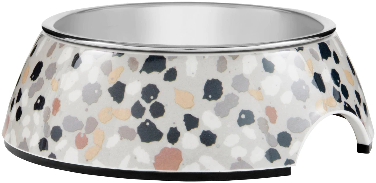 Frisco Terrazzo Design Stainless Steel Dog & Cat Bowl 3 Frisco Terrazzo Design Stainless Steel Dog & Cat Bowl