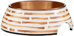 Frisco Copper Print Design Stainless Steel Dog & Cat Bowl