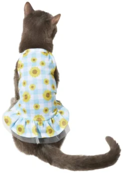 Frisco Sunflower Gingham Dog & Cat Dress -FRISCO Sales 312120 PT2. SY630 V1644425858