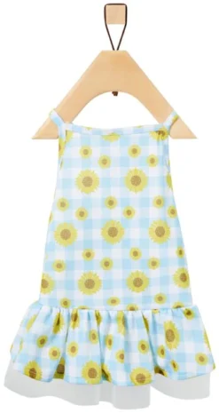 Frisco Sunflower Gingham Dog & Cat Dress -FRISCO Sales 312120 PT3. SY630 V1644424451