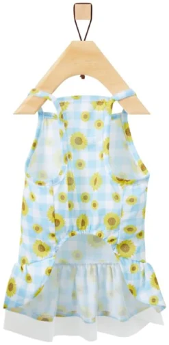 Frisco Sunflower Gingham Dog & Cat Dress -FRISCO Sales 312120 PT4. SY630 V1644424205