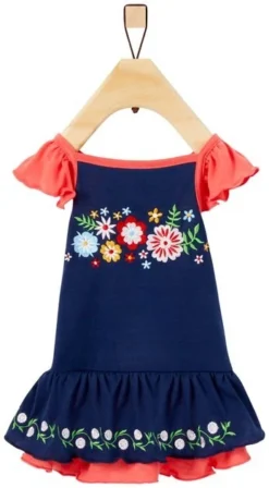 Frisco Embroidered Floral Dog & Cat Dress -FRISCO Sales 312128 PT3. SY630 V1644423417