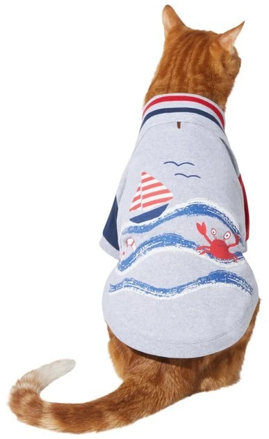 Frisco Nautical Polo Dog & Cat Shirt 5 Frisco Nautical Polo Dog & Cat Shirt - Image 3