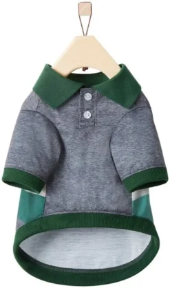 Frisco Green Striped Polo Dog & Cat Shirt -FRISCO Sales 315091 PT5. SY630 V1646435818