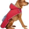 Frisco Red Reversible Packable Dog Raincoat