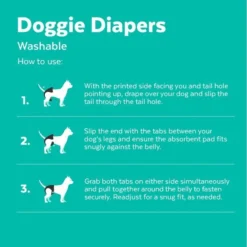 Frisco Washable Female Diaper, Flamingo, 3pk 11 Frisco Washable Female Diaper, Flamingo, 3pk -FRISCO Sales 315700 PT4. SY630 V1644882523