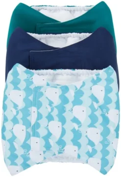 Frisco Washable Male Wrap, Whales, 3pk