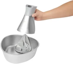 Frisco Stainless Steel Triangle Dog & Cat Fountain, 1 Gallon -FRISCO Sales 316360 PT3. SY630 V1643224687