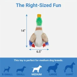 Frisco Fur Really Real Mallard Plush Squeaky Dog Toy 6 Frisco Fur Really Real Mallard Plush Squeaky Dog Toy -FRISCO Sales 316927 PT1. SY630 V1641400601