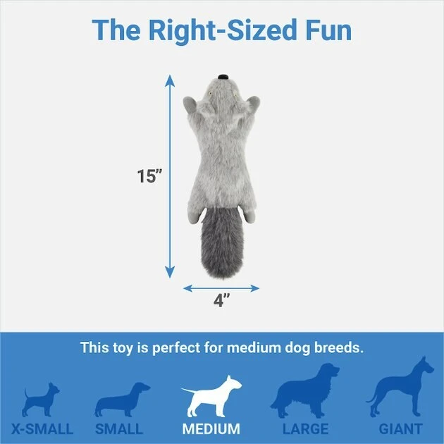 Frisco Fur Really Real Squirrel Plush Laying Squeaky Dog Toy 4 Frisco Fur Really Real Squirrel Plush Laying Squeaky Dog Toy - Image 2