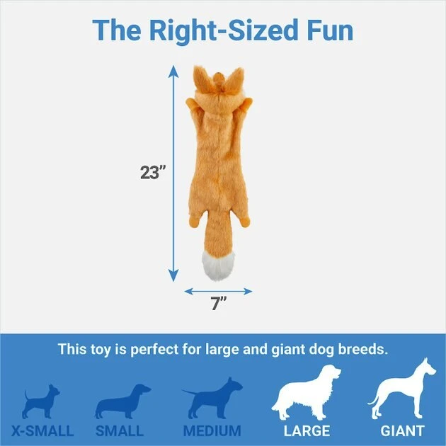 Frisco Fur Really Real Fox Plush Squeaky Dog Toy 4 Frisco Fur Really Real Fox Plush Squeaky Dog Toy - Image 2