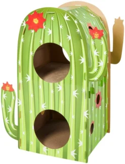 Frisco Cactus Cardboard Cat House, 2-Story