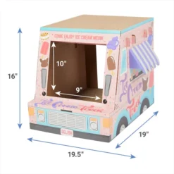 Frisco Ice Cream Truck Cardboard Cat House, 2-Story 7 Frisco Ice Cream Truck Cardboard Cat House, 2-Story -FRISCO Sales 317729 PT1. SY630 V1642691293