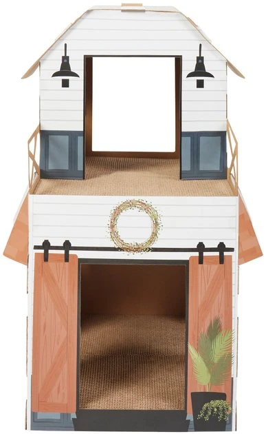 Frisco Farmhouse Cardboard Cat House, 2-Story 5 Frisco Farmhouse Cardboard Cat House, 2-Story - Image 3