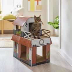 Frisco Farmhouse Cardboard Cat House, 2-Story 9 Frisco Farmhouse Cardboard Cat House, 2-Story -FRISCO Sales 317733 PT3. SY630 V1642099365