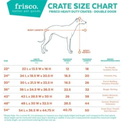 Frisco XX-Large Heavy Duty Enhanced Lock Double Door Wire Dog Crate, Fold & Carry Wire Dog Crate & Mat Kit, 54" 10 Frisco XX-Large Heavy Duty Enhanced Lock Double Door Wire Dog Crate, Fold & Carry Wire Dog Crate & Mat Kit, 54" -FRISCO Sales 318116 PT2. SY630 V1634322381