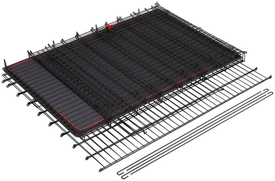 Frisco XX-Large Heavy Duty Enhanced Lock Double Door Wire Dog Crate, Fold & Carry Wire Dog Crate & Mat Kit, 54" 6 Frisco XX-Large Heavy Duty Enhanced Lock Double Door Wire Dog Crate, Fold & Carry Wire Dog Crate & Mat Kit, 54" - Image 4