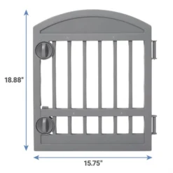 Frisco 4-Panel Plastic Exercise Playpen, Gray + Dog Training & Potty Pads, 22 x 23-in, 150 count, Unscented -FRISCO Sales 318958 PT3. SY630 V1630365418
