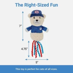 Frisco||Pets First Frisco Baseball Bear Plush and Crinkle Kicker Toy + Pets First Chicago Cubs Baseball Cat Scratcher Toy with Catnip -FRISCO Sales 318986 PT2. SY630 V1630360000