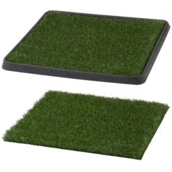 Frisco Indoor Grass Potty, 20 x 20Â in + Replacement Pad, 19 x 19Â in