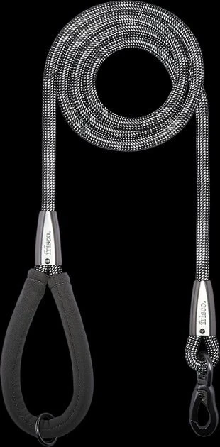 Frisco Outdoor Frisco Nylon Collar, Forest Green, Medium-Neck: 14-20-in, Width: 3/4-in + Rope Leash With Padded Handle, Stone Gray, 6-ft 10 Frisco Outdoor Frisco Nylon Collar, Forest Green, Medium-Neck: 14-20-in, Width: 3/4-in + Rope Leash With Padded Handle, Stone Gray, 6-ft - Image 8