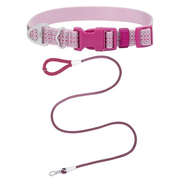 Frisco Outdoor Frisco Nylon Collar, Shadow Purple, Small-Neck: 10-14-in, Width: 5/8-in + Rope Leash With Padded Handle, Boysenberry Purple, 6-ft 3 Frisco Outdoor Frisco Nylon Collar, Shadow Purple, Small-Neck: 10-14-in, Width: 5/8-in + Rope Leash With Padded Handle, Boysenberry Purple, 6-ft