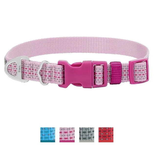 Frisco Outdoor Frisco Nylon Collar, Shadow Purple, Small-Neck: 10-14-in, Width: 5/8-in + Rope Leash With Padded Handle, Boysenberry Purple, 6-ft 4 Frisco Outdoor Frisco Nylon Collar, Shadow Purple, Small-Neck: 10-14-in, Width: 5/8-in + Rope Leash With Padded Handle, Boysenberry Purple, 6-ft - Image 2