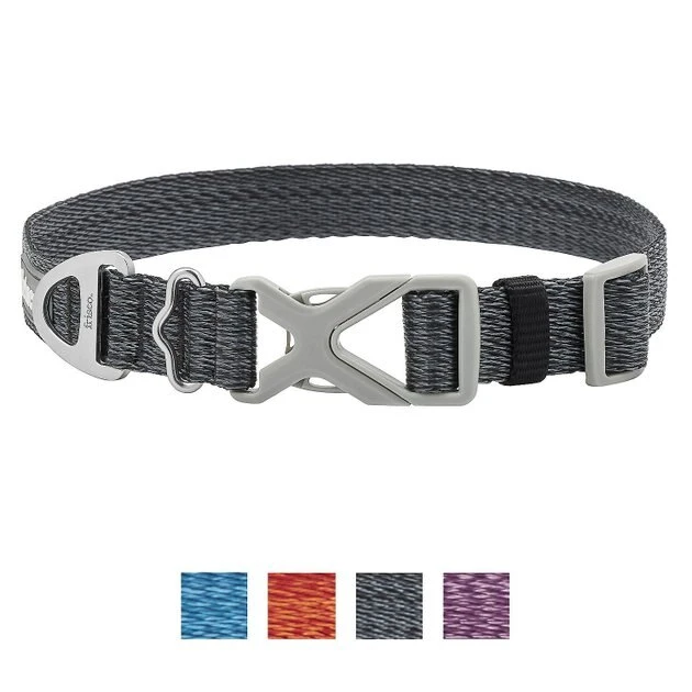 Frisco Outdoor Heathered Nylon Collar, Midnight Black, XS, Neck: 8-12-in, Width: 5/8th -in + Dog Leash, Midnight Black, SM - Length: 6-ft, Width: 5/8-in 4 Frisco Outdoor Heathered Nylon Collar, Midnight Black, XS, Neck: 8-12-in, Width: 5/8th -in + Dog Leash, Midnight Black, SM - Length: 6-ft, Width: 5/8-in - Image 2