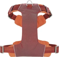 Frisco Outdoor Lightweight Ripstop Nylon Harness, Flamepoint Orange, Large, Neck: 18 to 28-in, Girth 24 to 34-in + Heathered Nylon Collar, Flamepoint Orange, Large, Neck: 18 -26-in, Width: 1-in -FRISCO Sales 319154 PT2. SY630 V1631151372
