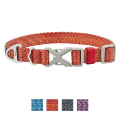 Frisco Outdoor Lightweight Ripstop Nylon Harness, Flamepoint Orange, Large, Neck: 18 to 28-in, Girth 24 to 34-in + Heathered Nylon Collar, Flamepoint Orange, Large, Neck: 18 -26-in, Width: 1-in -FRISCO Sales 319154 PT5. SY630 V1631155888