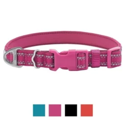 Frisco Outdoor Nylon Reflective Comfort Padded Collar, Boysenberry Purple, Extra Small, Neck: 8-12-in, Width: 5/8th -in + Dog Leash, Boysenberry Purple, Small - Length: 6-ft, Width: 5/8-in -FRISCO Sales 319220 PT1. SY630 V1631150199