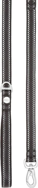 Frisco Outdoor Nylon Reflective Comfort Padded Collar, Midnight Black, XS, Neck: 8-12-in, Width: 5/8th -in + Dog Leash, Midnight Black, SM - Length: 6-ft, Width: 5/8-in 9 Frisco Outdoor Nylon Reflective Comfort Padded Collar, Midnight Black, XS, Neck: 8-12-in, Width: 5/8th -in + Dog Leash, Midnight Black, SM - Length: 6-ft, Width: 5/8-in - Image 7