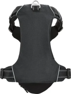 Frisco Outdoor Premium Ripstop Nylon Harness with Pocket, Midnight Black, XL - Girth: 32-44-in + Reflective Comfort Padded Dog Collar, Midnight Black, LG, Neck: 18 -26-in, Width: 1-in -FRISCO Sales 319304 PT2. SY630 V1631157080
