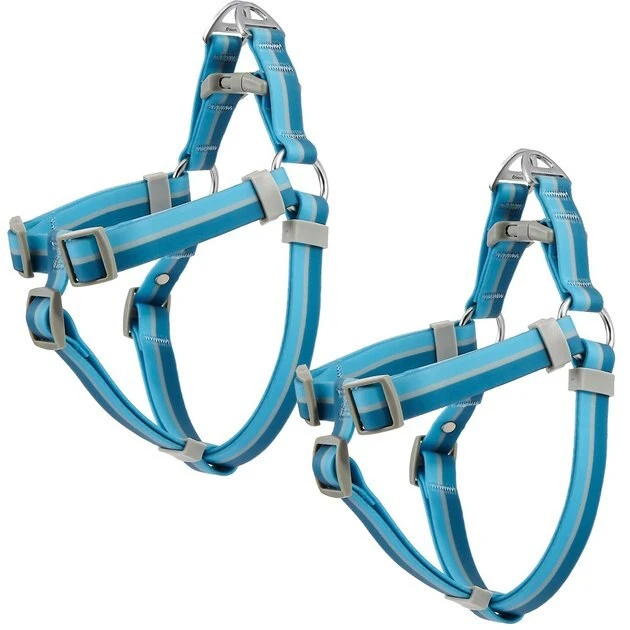 Frisco Outdoor Two Tone Waterproof Stinkproof PVC Harness, River Blue,Extra Large, Neck: 22 to 33-in, Girth: 32 to 44-in + Outdoor Two Tone Waterproof Stinkproof PVC Harness, River Blue, Large, Neck: 19 to 27-in, Girth: 23 to 36-in 3 Frisco Outdoor Two Tone Waterproof Stinkproof PVC Harness, River Blue,Extra Large, Neck: 22 to 33-in, Girth: 32 to 44-in + Outdoor Two Tone Waterproof Stinkproof PVC Harness, River Blue, Large, Neck: 19 to 27-in, Girth: 23 to 36-in