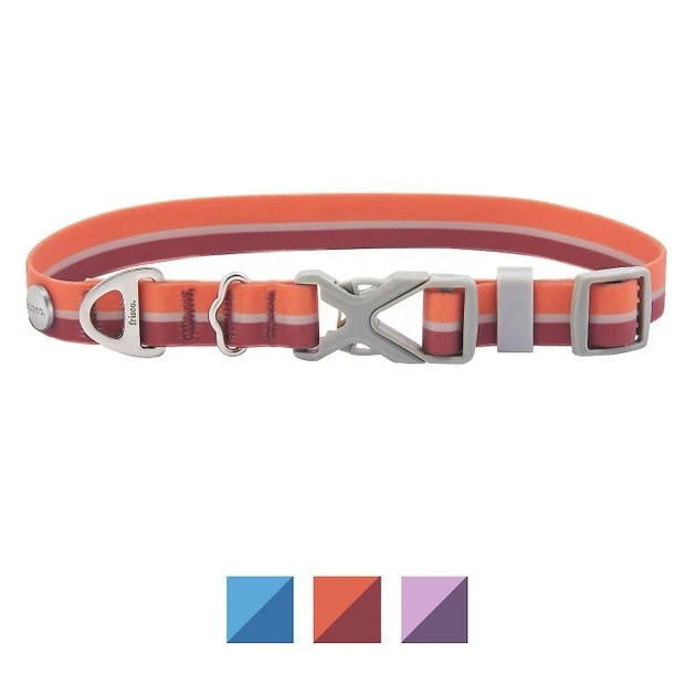 Frisco Outdoor Two Toned Waterproof Stink Proof PVC Collar, Flamepoint Orange, Small - Neck: 10½14-in, Width: 5/8-in + Dog Leash, Sunset Orange, Small - Length: 6-ft, Width: 5/8-in 4 Frisco Outdoor Two Toned Waterproof Stink Proof PVC Collar, Flamepoint Orange, Small - Neck: 10½14-in, Width: 5/8-in + Dog Leash, Sunset Orange, Small - Length: 6-ft, Width: 5/8-in - Image 2