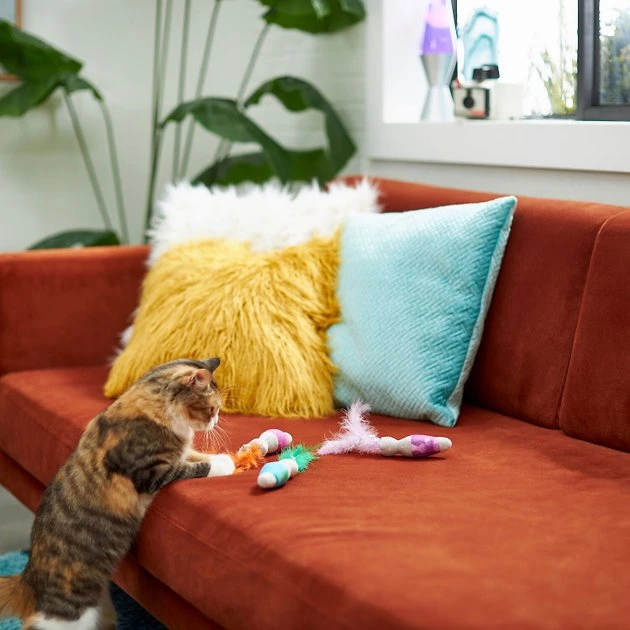 Frisco Retro Game Over Scratcher Toy + Retro Lava Lamp Plush Cat Toy with Catnip, 3 count 9 Frisco Retro Game Over Scratcher Toy + Retro Lava Lamp Plush Cat Toy with Catnip, 3 count - Image 7