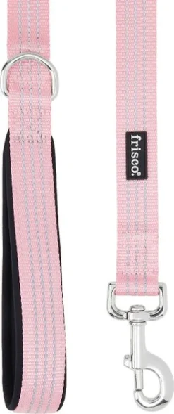 Frisco Traffic Leash with Padded Handles & Poop Bag Dispenser, Pink, Length: 6ft, Width: 1-in + Refill Dog Poop Bags, Scented, 120 count -FRISCO Sales 319520 PT2. SY630 V1630620390