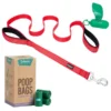 Frisco Traffic Leash with Padded Handles & Poop Bag Dispenser, Red, Length: 6ft, Width: 1-in + Refill Dog Poop Bags, Scented, 120 count -FRISCO Sales 319524 MAIN. SY630 V1630628814