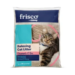 Frisco Relaxing Chamomile & Rose Scented Clumping Clay Cat Litter