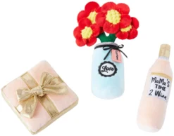 Frisco Mother's Day Gifts Plush Cat Toy with Catnip, 3 count