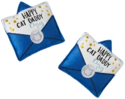 Frisco Father's Day Card Felt Cat Toy with Catnip, 2 count